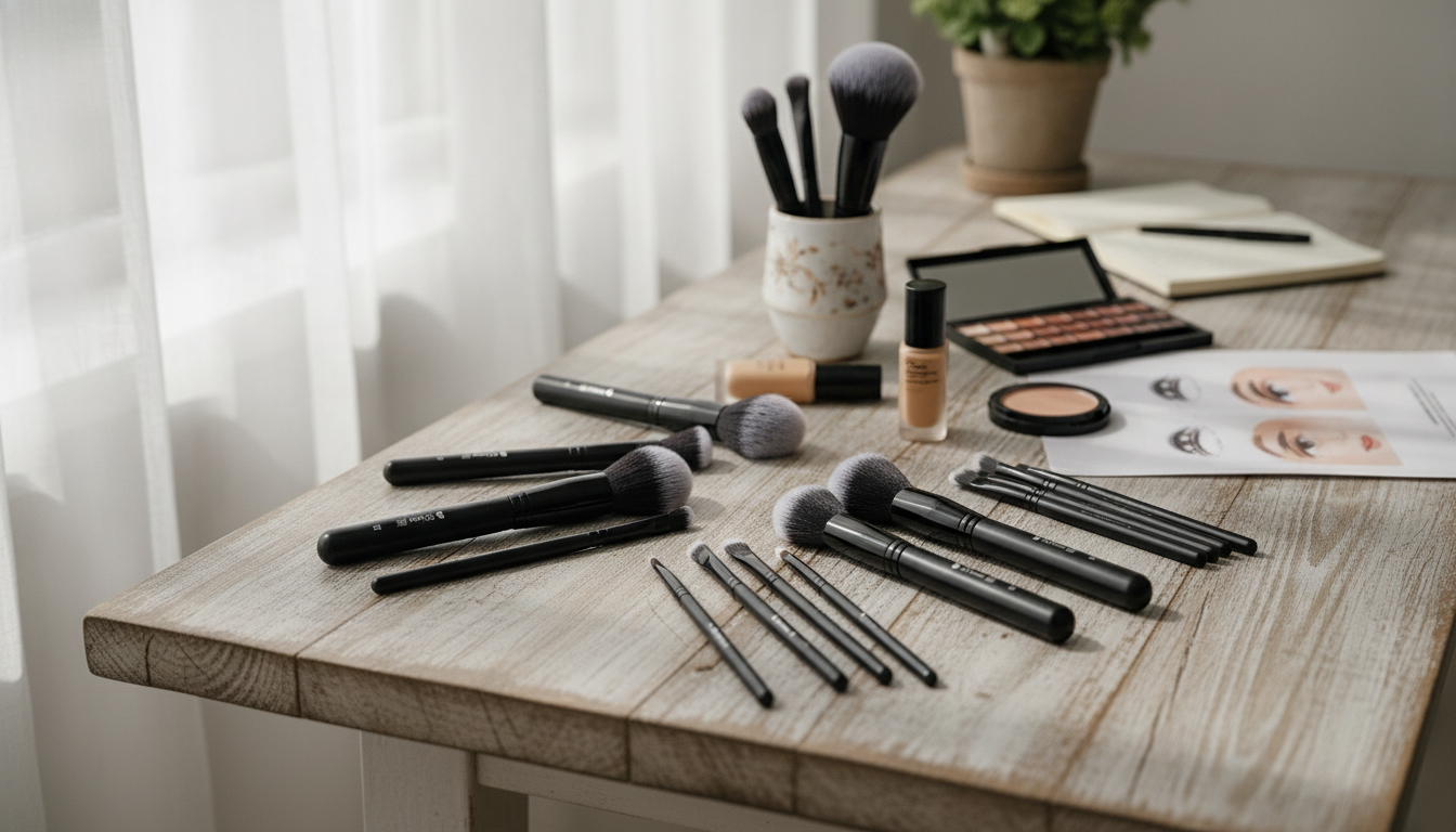 27-Piece Brush Set Routine: Face, Eyes & Blending Guide