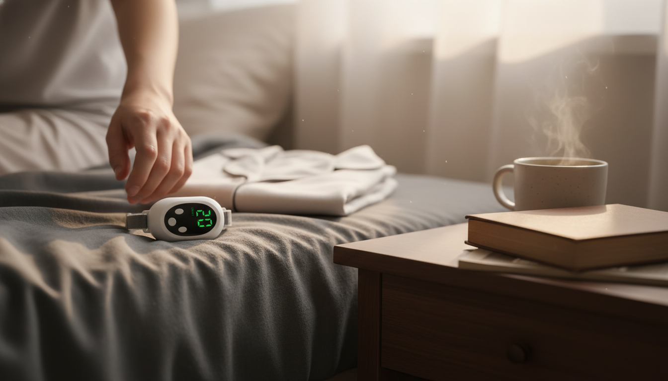Microcurrent Sleep Wristband: 20-Level EMS Hand Calm